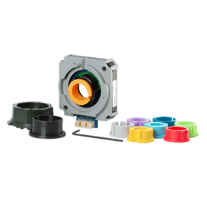 AMT253B-V Right-Angle (Axial) Orientation, 14-Bit Single-Turn Absolute Resolution